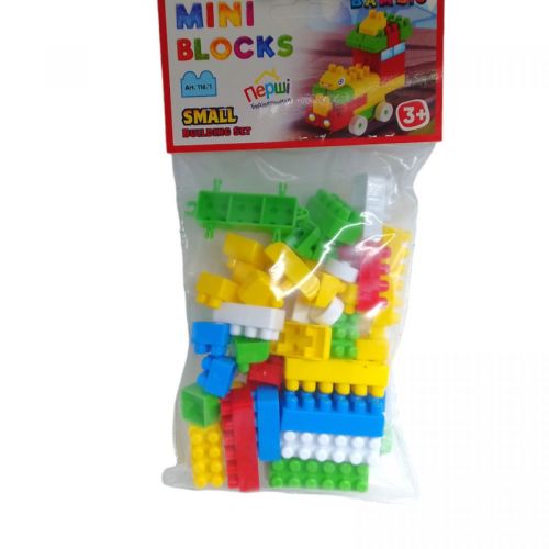 Уценка.  Конструктор "Mini Blocks №1" (50 деталей)  порвана упаковка фото