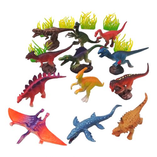 Набір фігурок тварин "Dinosaur world" в тубусі фото