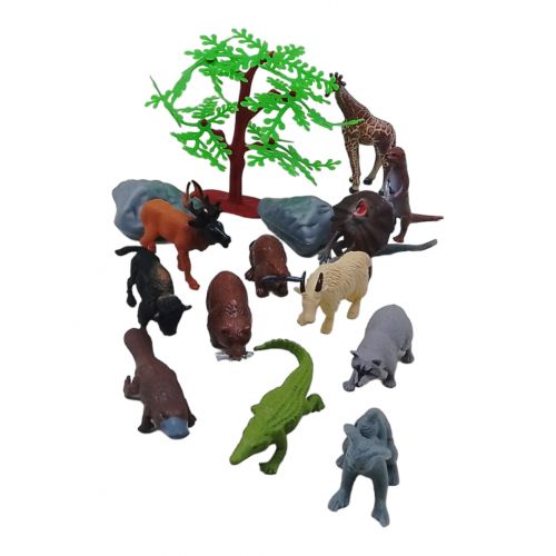 Набір фігурок тварин "Wild life" в тубусі фото