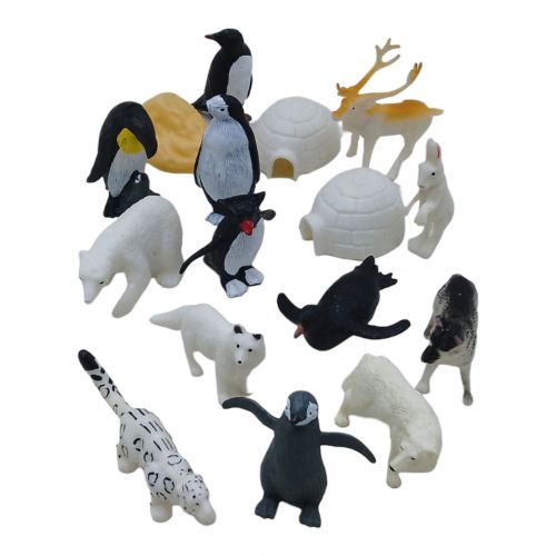 Набір фігурок тварин "Arctic life" в тубусі фото