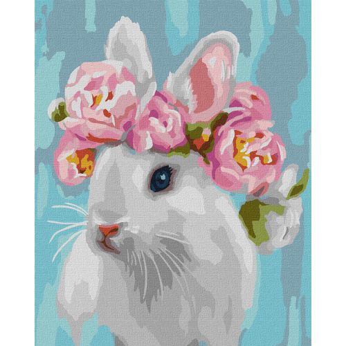 Картина за номерами "Білосніжний кролик" 40х50 см фото