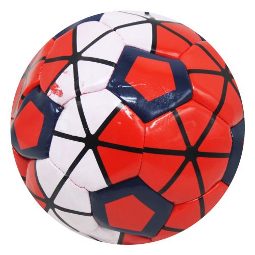 Уценка. Мяч футбольный детский №5, красный (PVC) Сторчат нитки фото