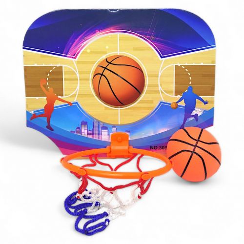 Игровой набор "Мини баскетбол: щит с кольцом + мячик" фото