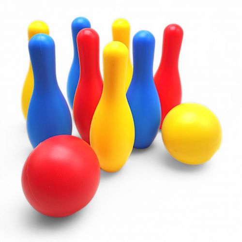 Игровой набор "Боулинг", 8 кегль, 2 шара фото