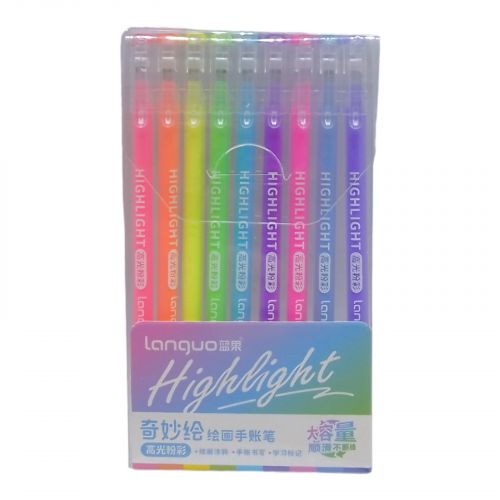 Набір гелевих ручок "Highlight" (9 кольорів) фото