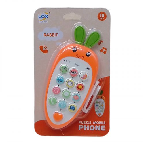 Розвиваюча іграшка "Морковка-телефон" (помаранчева) фото