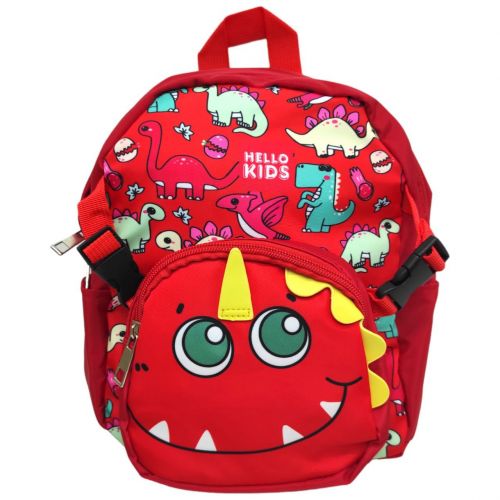 Детский рюкзак "Динозаврики", красный фото