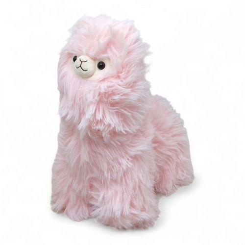 Мʼяка іграшка "Пухната Лама", 32 см (рожева) фото