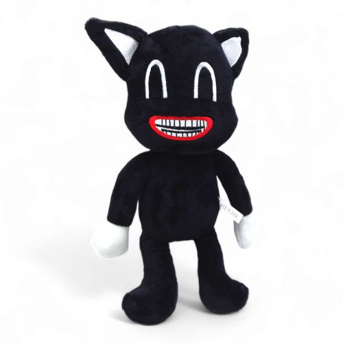 Мʼяка іграшка "Мультяшний чорний Кіт", 30 см фото
