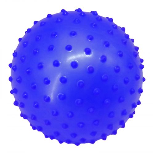 Резиновый мяч массажный, 16 см (синий) фото