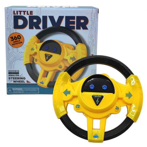 Руль музыкальный "Little Driver" (желтый) фото