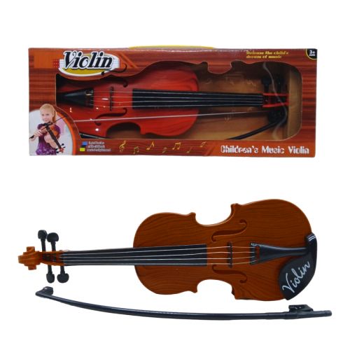 Скрипка зі струнами коричнева фото