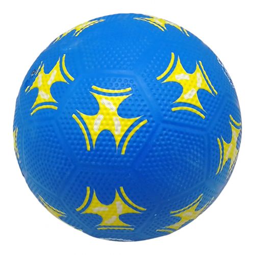 Мяч футбольний синій фото