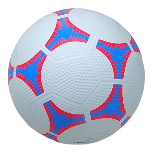 Мяч футбольный (номер 5), резиновый, синий фото