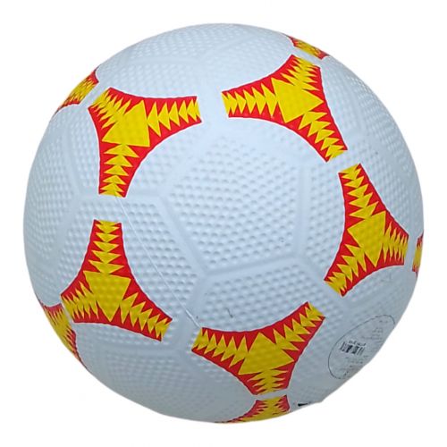 Мяч футбольный (номер 5), резиновый, желтый фото