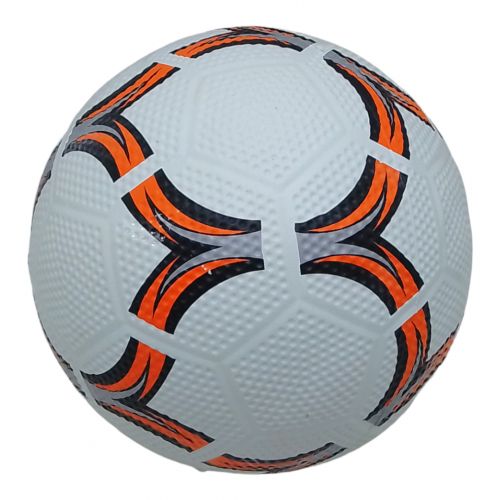 Мяч футбольный (номер 5), резиновый, оранжевый фото
