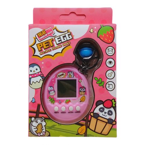 Электронная игра-брелок "Тамагочи: Pet Egg Game" (розовая) фото