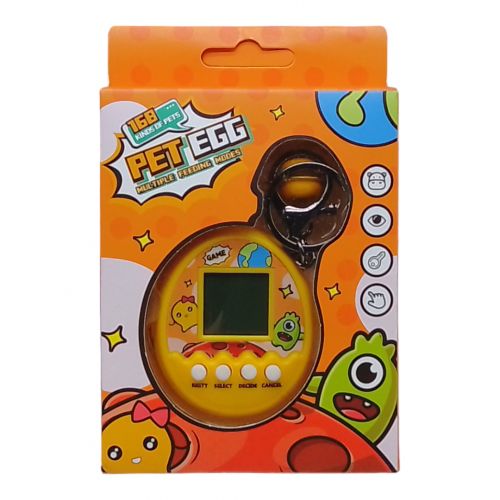 Электронная игра-брелок "Тамагочи: Pet Egg Game" (желтая) фото