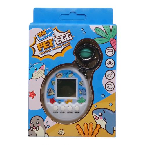 Электронная игра-брелок "Тамагочи: Pet Egg Game" (синяя) фото