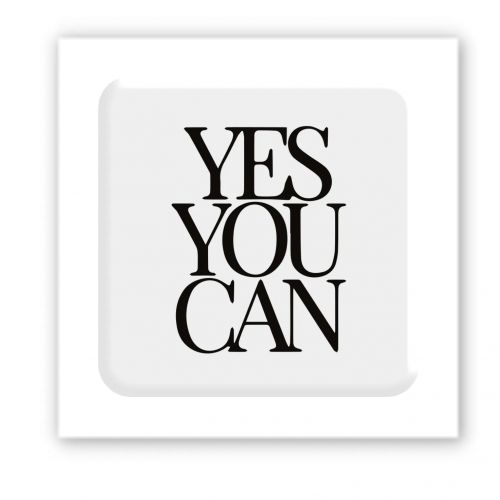 3D стікер "Yes, you can" (ціна за 1 шт) фото