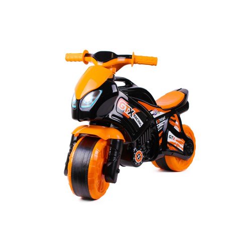 Каталка "Мотоцикл ТехноК" чорно-помаранчевий фото