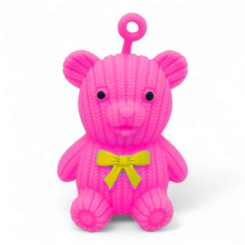 Іграшка-антистрес “Ведмедик”, піна  (рожевий) фото