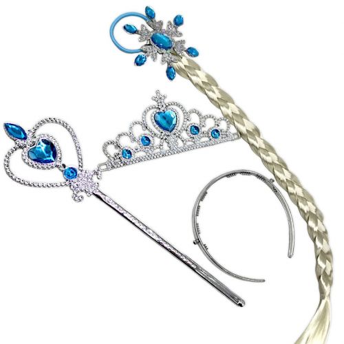 Набор украшений "Для принцессы" (диадема, волшебная палочка, коса) фото