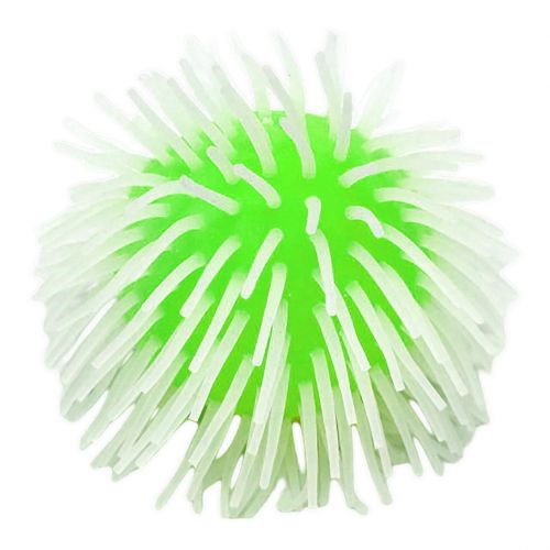 Мячик-антистресс с ворсинками, 10 см (зеленый) фото