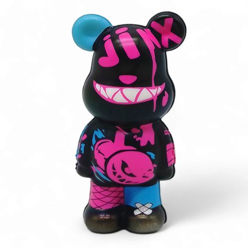 Сквиш-антистресс "Медвежонок Bearbrick" черный с розовым фото