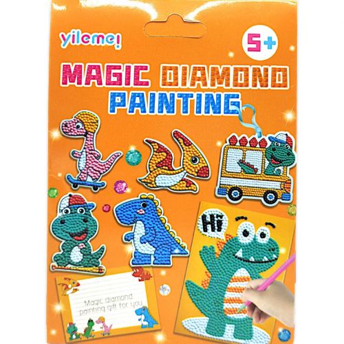 Алмазная мозаика "Magic Diamond Painting: Динозаврики" фото