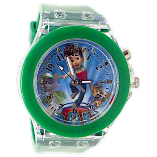Годинник аналоговий, зелений фото