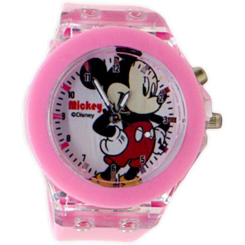 Дитячий наручний годинник, з підсвічуванням (рожевий) фото
