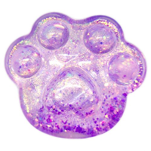 Антистрес жуйка-тягучка Лапки фіолетова фото