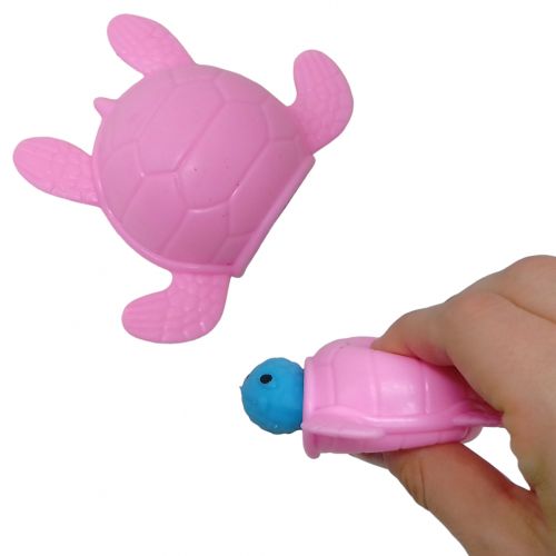 Антистрес-іграшка "Черепашка", що вистрибує (рожева) фото