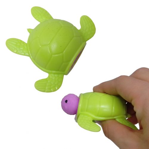 Антистрес-іграшка "Черепашка", що вистрибує (зелена) фото