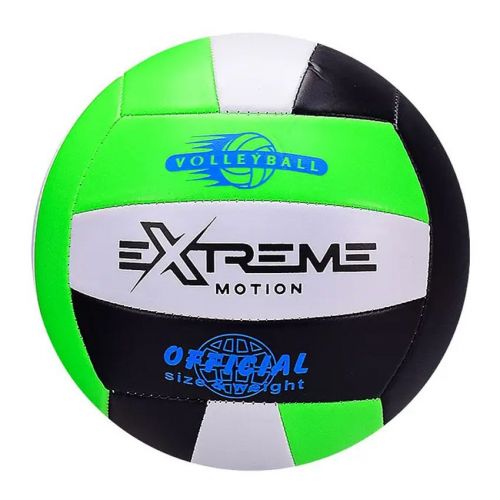 Уцінка.  М'яч волейбольний "Extreme motion №5", чорно-зелений Спускають фото