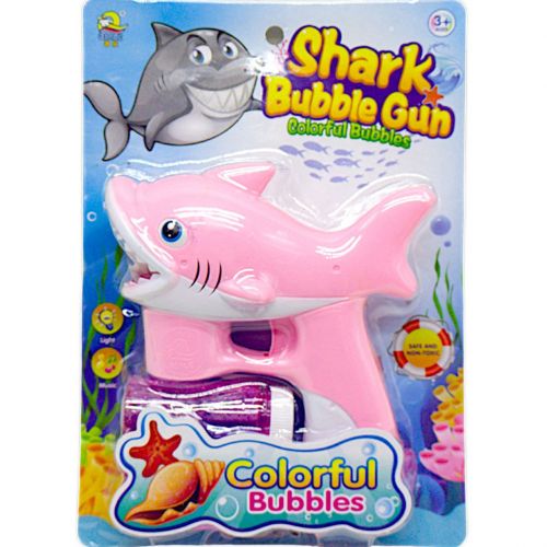 Пістолет з мильними бульбашками "Акула" (рожевий) фото