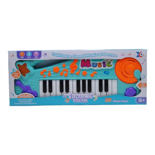 Детское пианино "Electronic Organ" (бирюзовый) фото