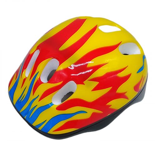 Детский защитный шлем для спорта, огонь фото