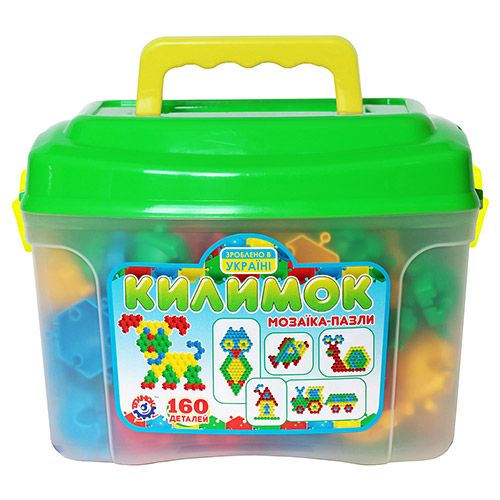 Мозаїка-пазли "Килимок" у валізці (160 деталей)  мініатюра фото 1