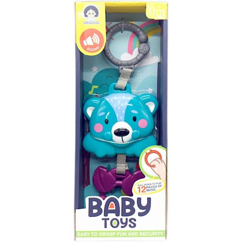 Погремушка-подвеска "Baby toys", зеленый медвежонок фото