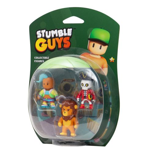 Набор фигурок  "STUMBLE GUYS - ВЕЛОЦИТ, ЛЕОНИДАС, КАПИТАН НОХАРТ" фото