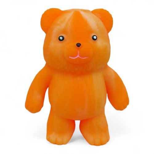 Игрушка-антистресс "Медвежонок" (оранжевый) фото