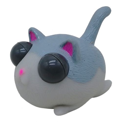 Игрушка-антистресс "Popping eyes: Котик" (серый) фото