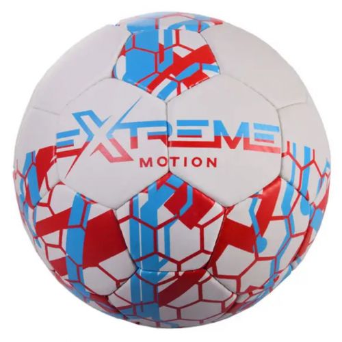 Мяч футбольный №5, Extreme Motion, голубой фото