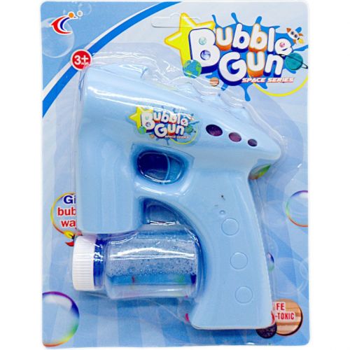 Пістолет з мильними бульбашками, блакитний фото