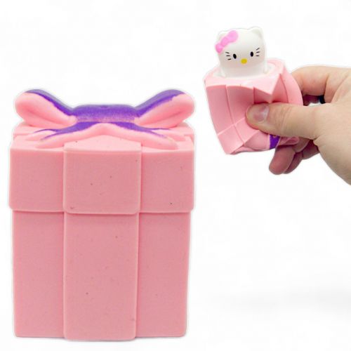 Іграшка-антистрес "Hello Kitty в подарунку" (рожевий) фото