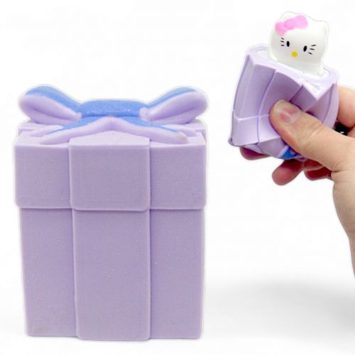 Іграшка-антистрес "Hello Kitty в подарунку" (бузковий) фото