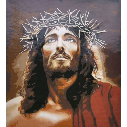 Картина по номерах "Ісус із терновою короною" 30х40 см фото