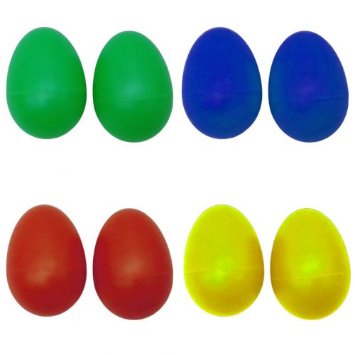 Шейкер-маракас пластиковий "Яйце", 2 штуки, мікс видів фото